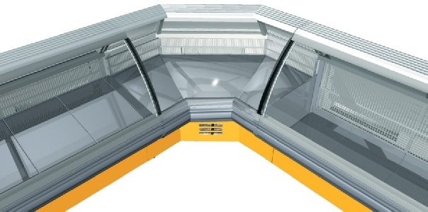 Холодильная витрина угловая внутренняя Sorrento - УВ 1,1
