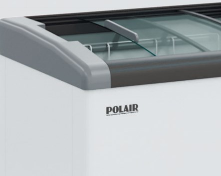 Морозильна скриня Polair DF155F-L оснащується міцними загартованими стеклами з низькоемісійним покриттям.