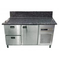 Холодильный стол Tehma 1161 1 дверь + 2 ящика задний борт