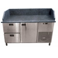 Холодильный стол Tehma 1160 1 дверь + 2 ящика 3 борта