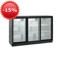 Шкаф барный холодильный Hurakan HKN-GXDB315-SL