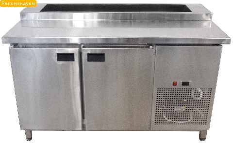 Холодильный стол (cаладетта) для пиццы Tehma 1651 2х дверный